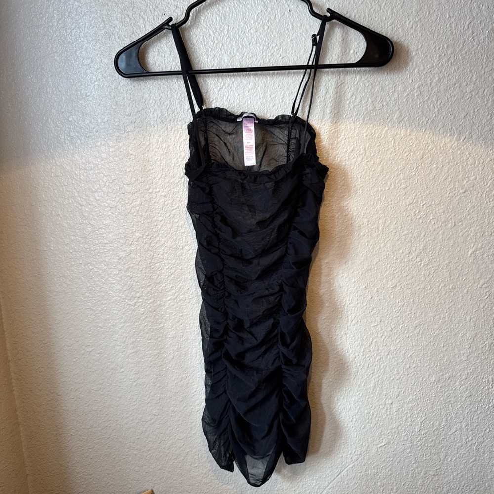 Fenty Elegant Black Sheer dress